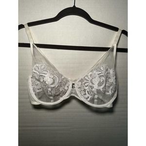 HOUSE LEJABY Divine Guipure Underwire 36C White 15133